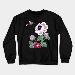 Humminbird in serene garden Crewneck Sweatshirt